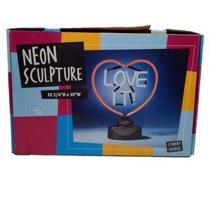 NEW Love It heart neon retro sculpture light lamp youtube live‎ shows